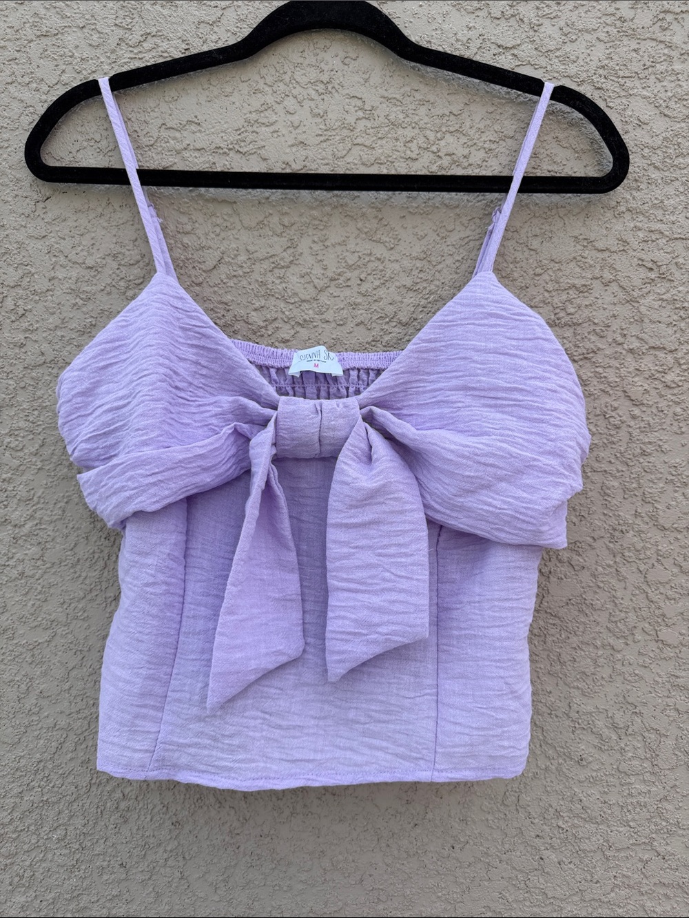Sienna Sky Lavender Bow-Front Spaghetti Strap Camisole